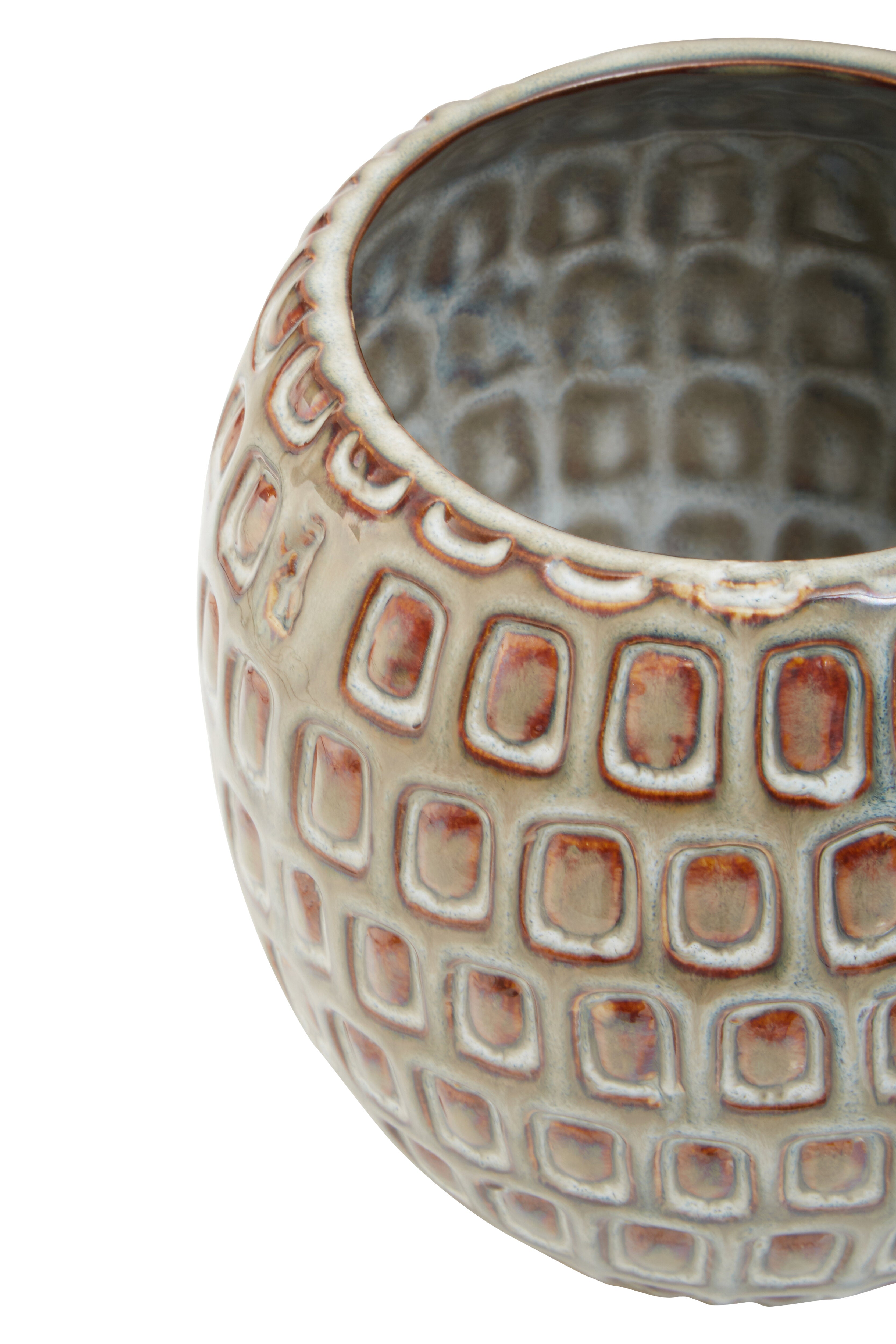 Borello Handcrafted Geometric Ceramic Planter | Small